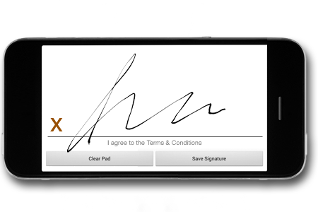 Capture Signature On Mobile Device