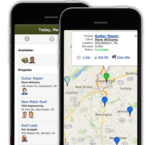 Roofing App & Job Scheduler for Smartphone