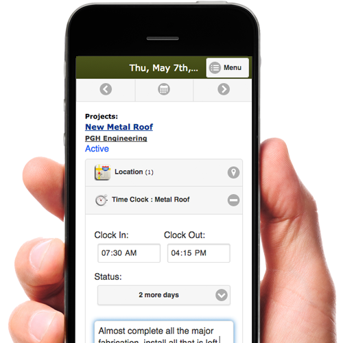 Time Clock In and Out for Contractors