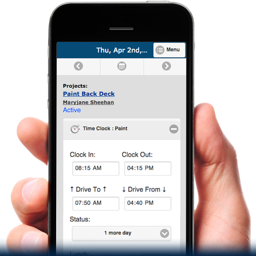 Time Clock In and Out for Contractors